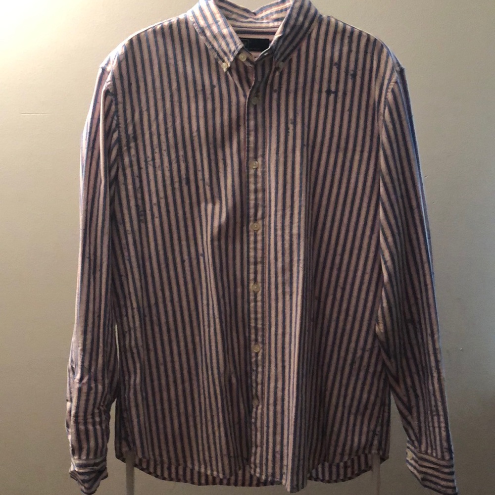 Gap Sz Large striped button down